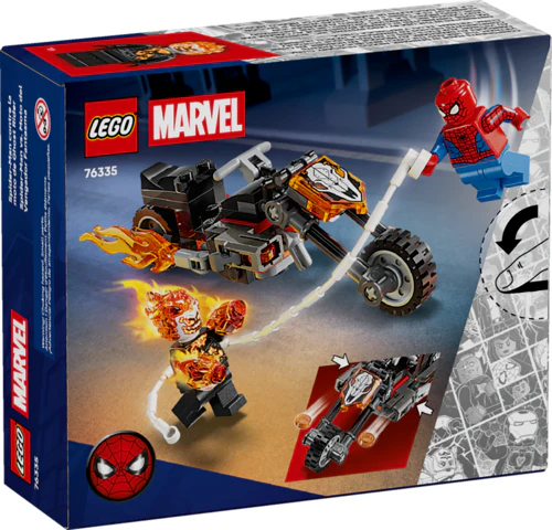 Super Heroes Marvel Spider-Man vs Ghost Rider Motorcycle - Image 2