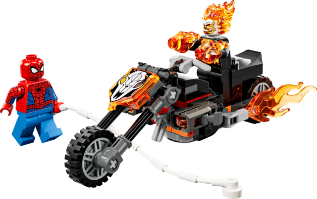 Super Heroes Marvel Spider-Man vs Ghost Rider Motorcycle - Image 3