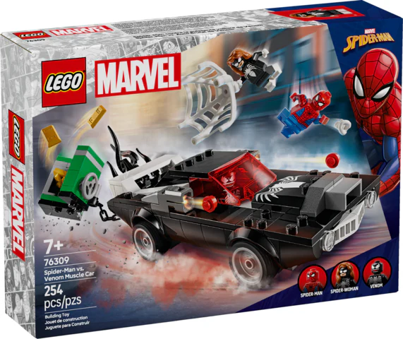 Super Heroes Marvel Spider-Man vs Venom Muscle Car