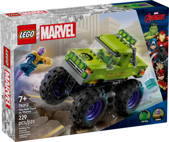 Super Heroes Marvel The Hulk Truck vs Thanos