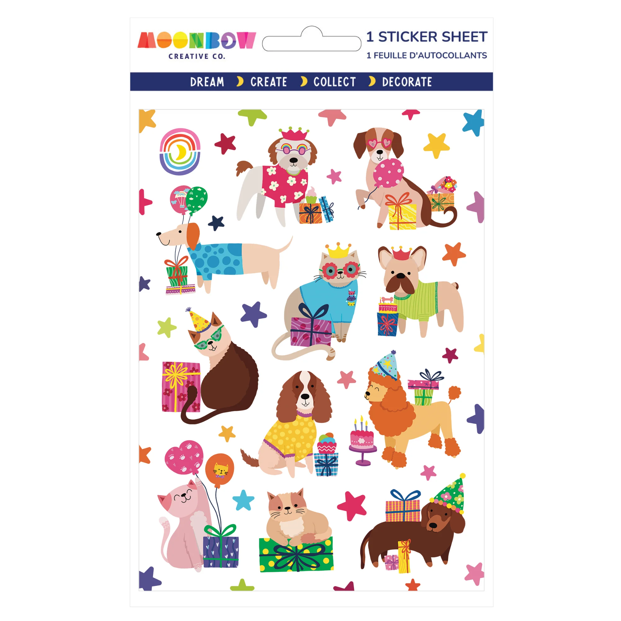 Surprise Pawty Glossy Stickers