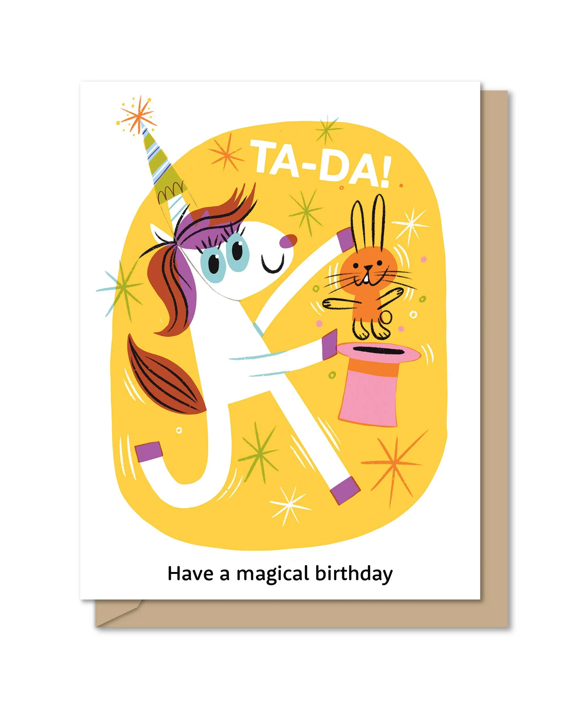 TaDa! Unicorn Birthday Card