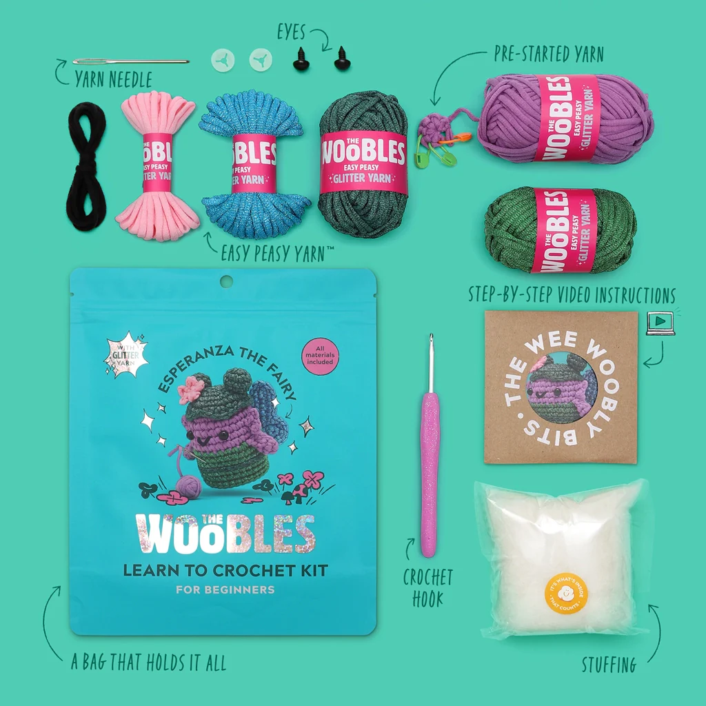The Woobles Crochet Kit | Esperanza the Fairy - Image 3