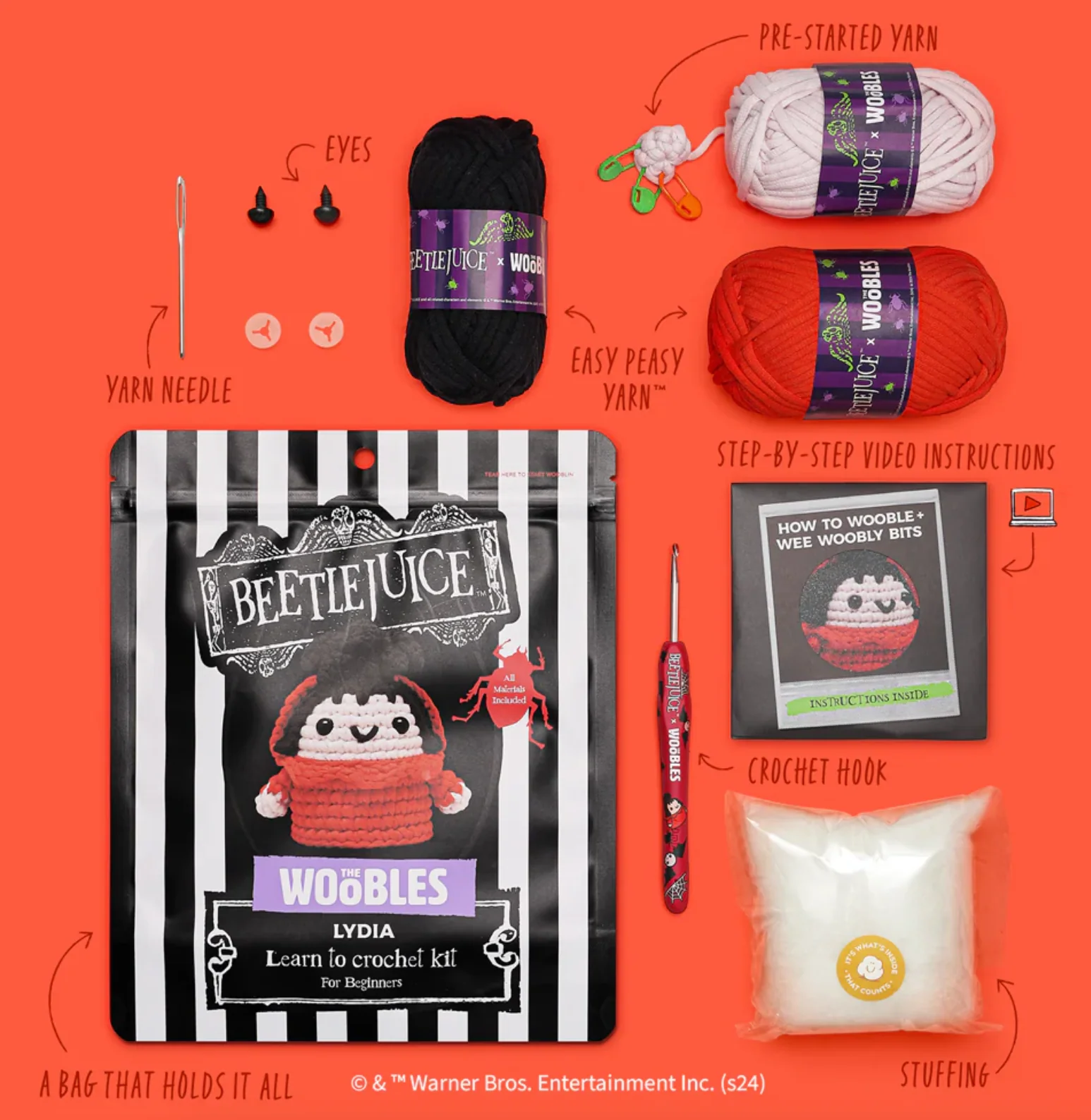 The Woobles Crochet Kit | Beetlejuice Lydia - Image 3