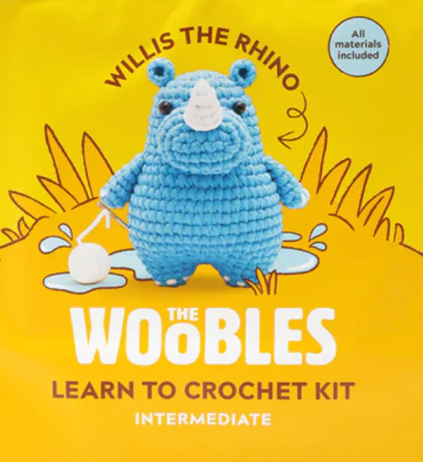 The Woobles Crochet Kit Intermediate | Willis the Rhino