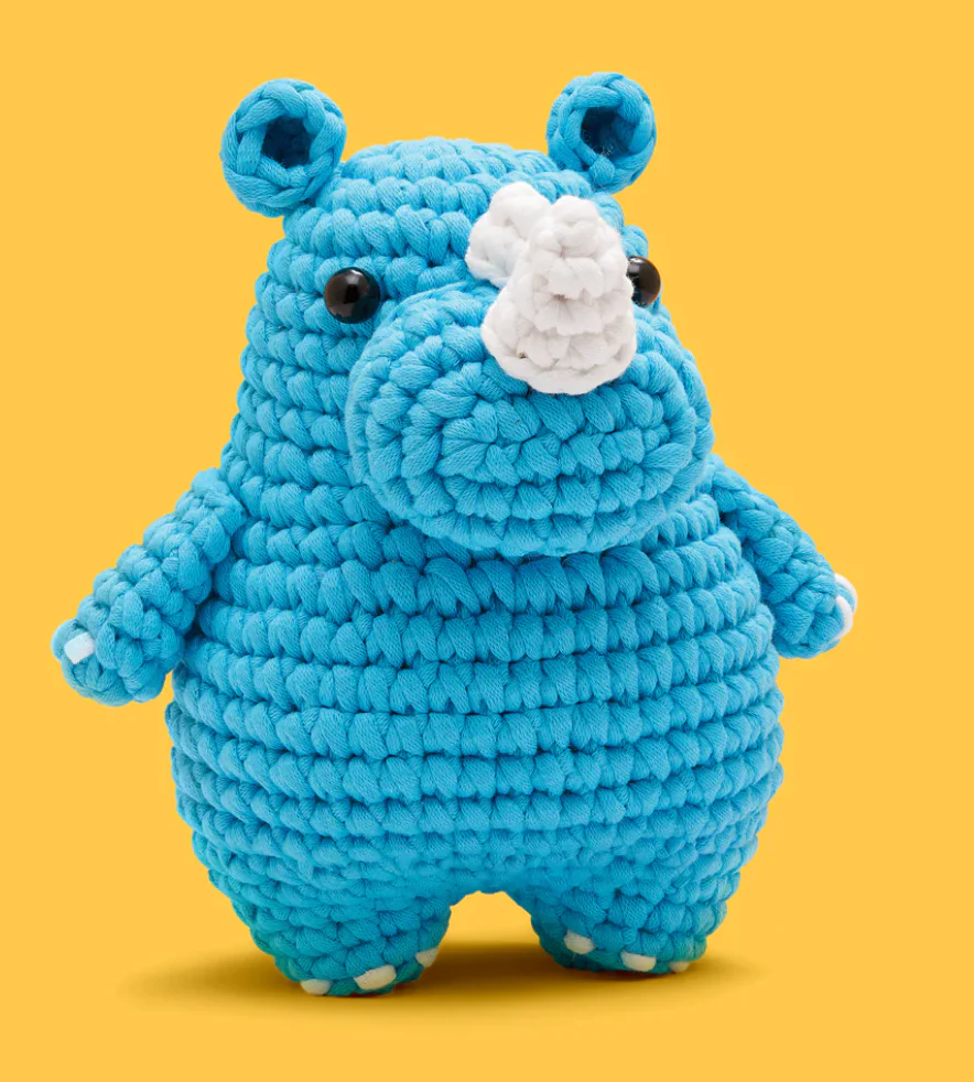 The Woobles Crochet Kit Intermediate | Willis the Rhino - Image 2