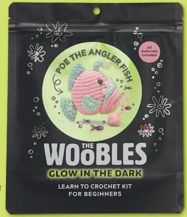 The Woobles Crochet Kit | Poe the Angler Fish