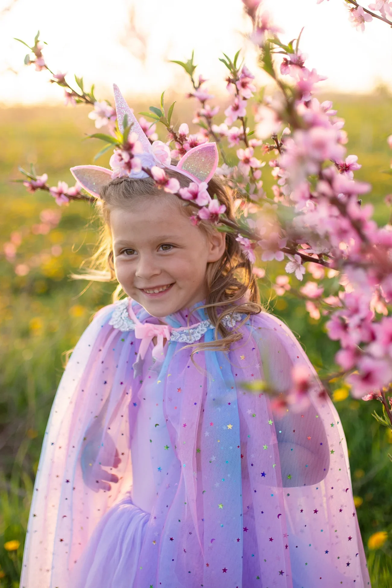Rainbow Unicorn Cape & Headband - Image 3
