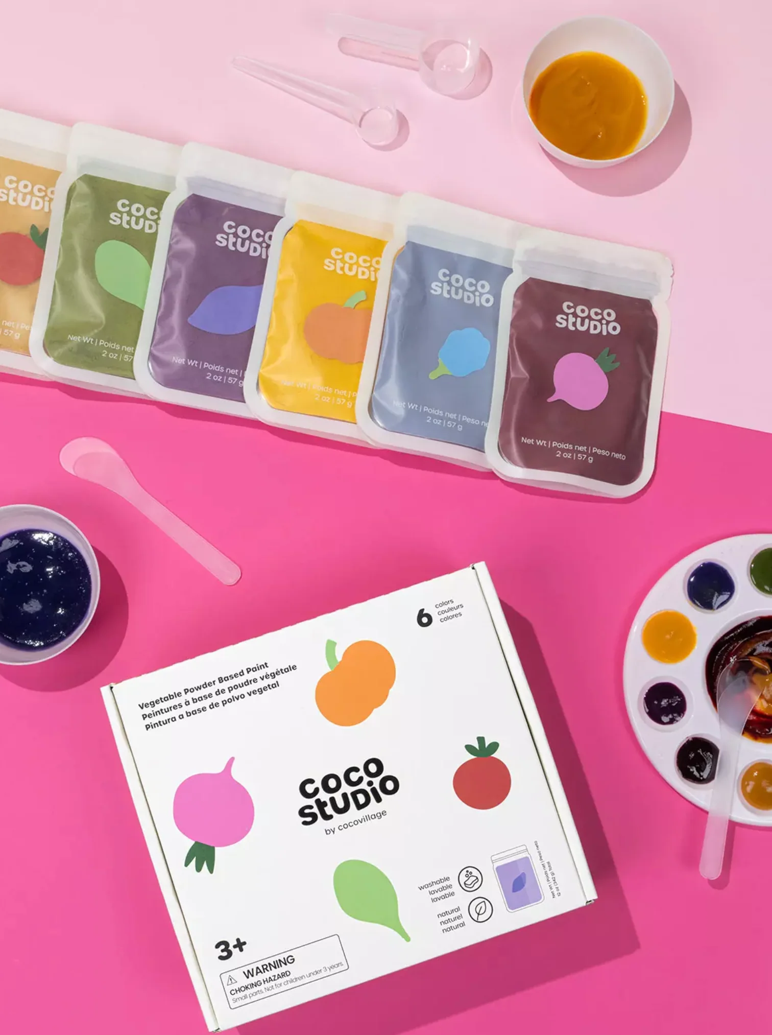 Coco Studio | Vegetable Powder Based Paint Set - Image 2