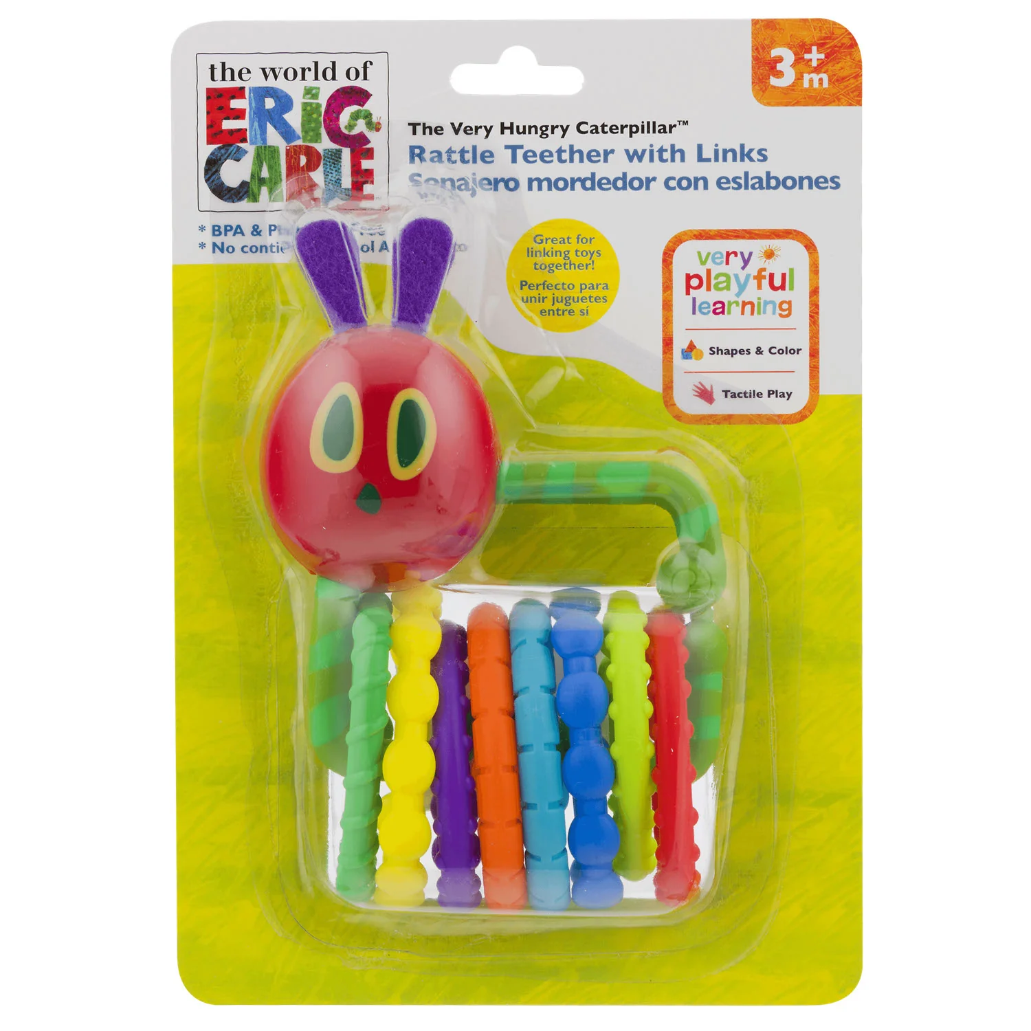 The Very Hungry Caterpillar Rattle Teether with Links