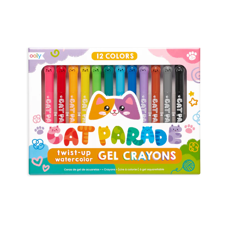 Cat Parade Twist-Up Watercolor Gel Crayons