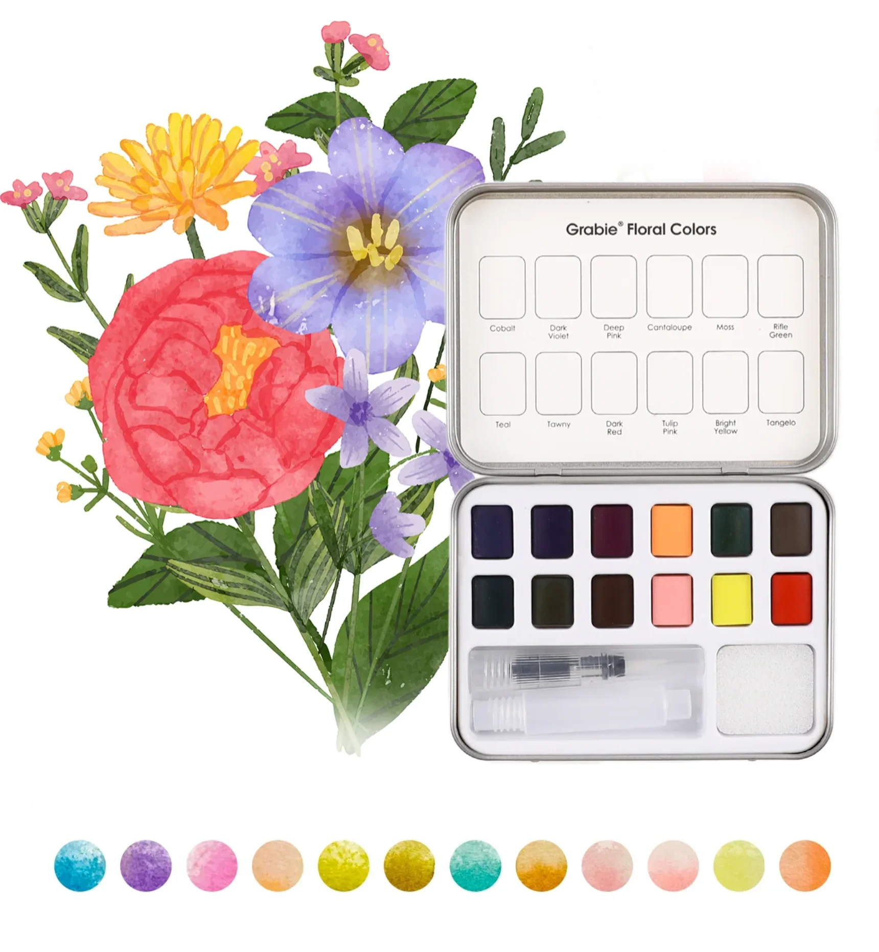 Watercolor Coloring Club Box | Floral - Image 4