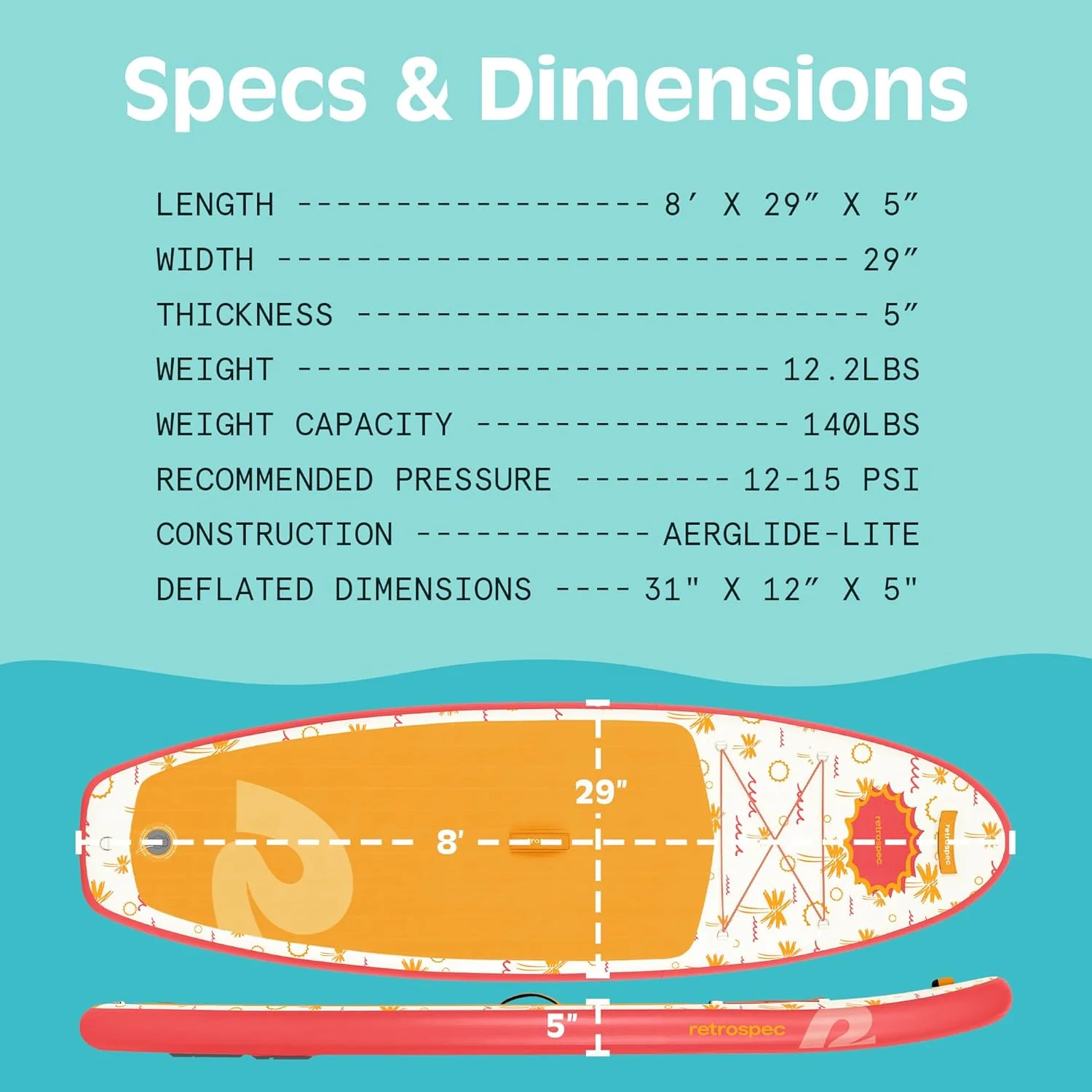 Weekender Nano Kids' Inflatable Paddle Board | Summer Punch - Image 7