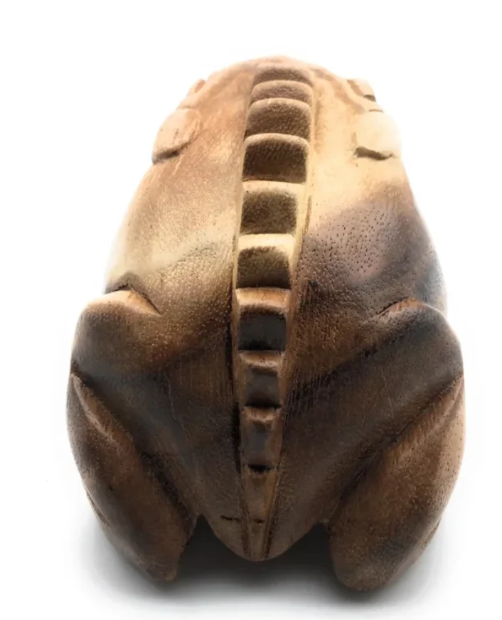 Wooden Croaking Frog | 4in Natural - Image 2
