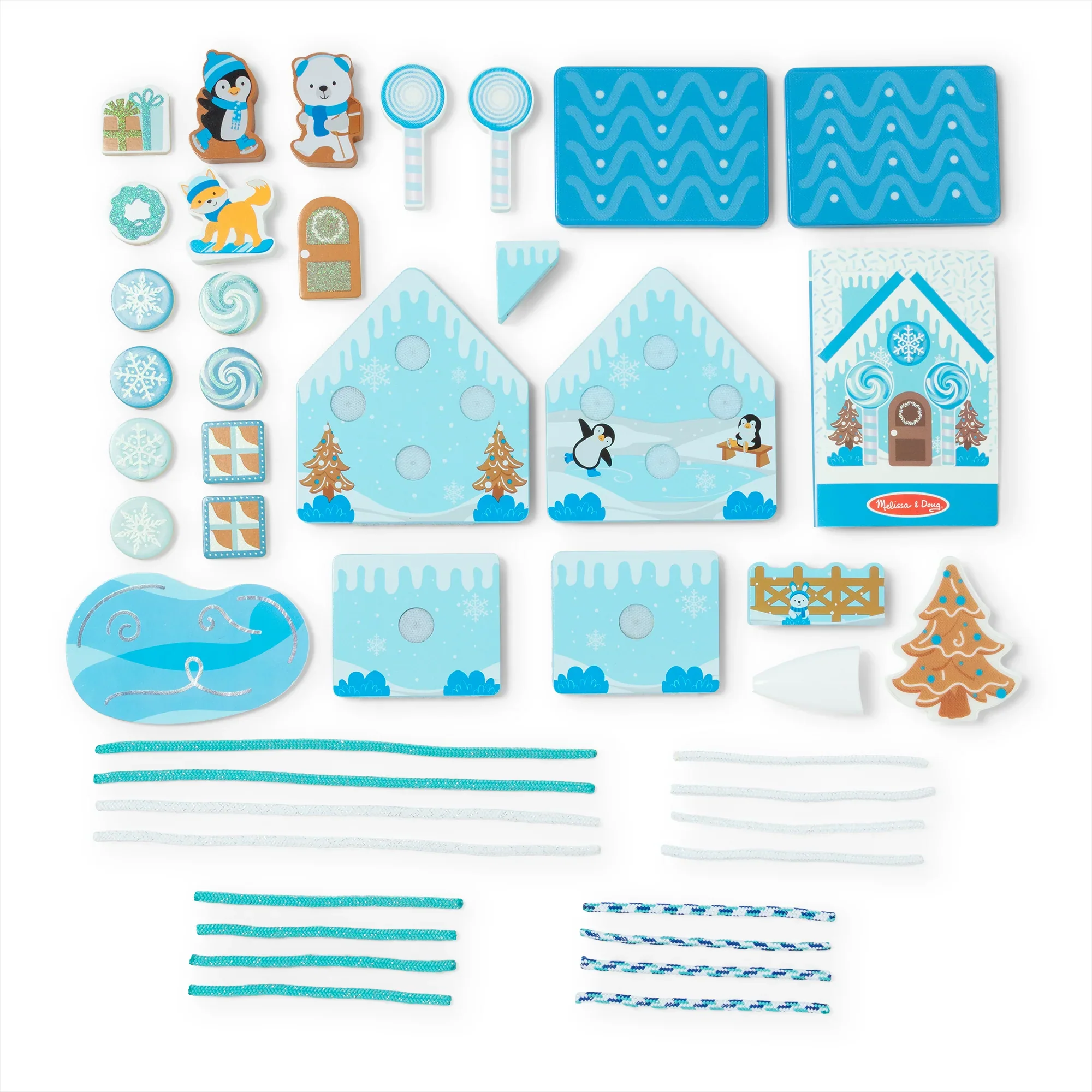 Wooden Gingerbread House Play Set | Winter Frost - Image 2