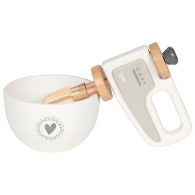 Wooden Hand Mixer & Bowl - Image 2
