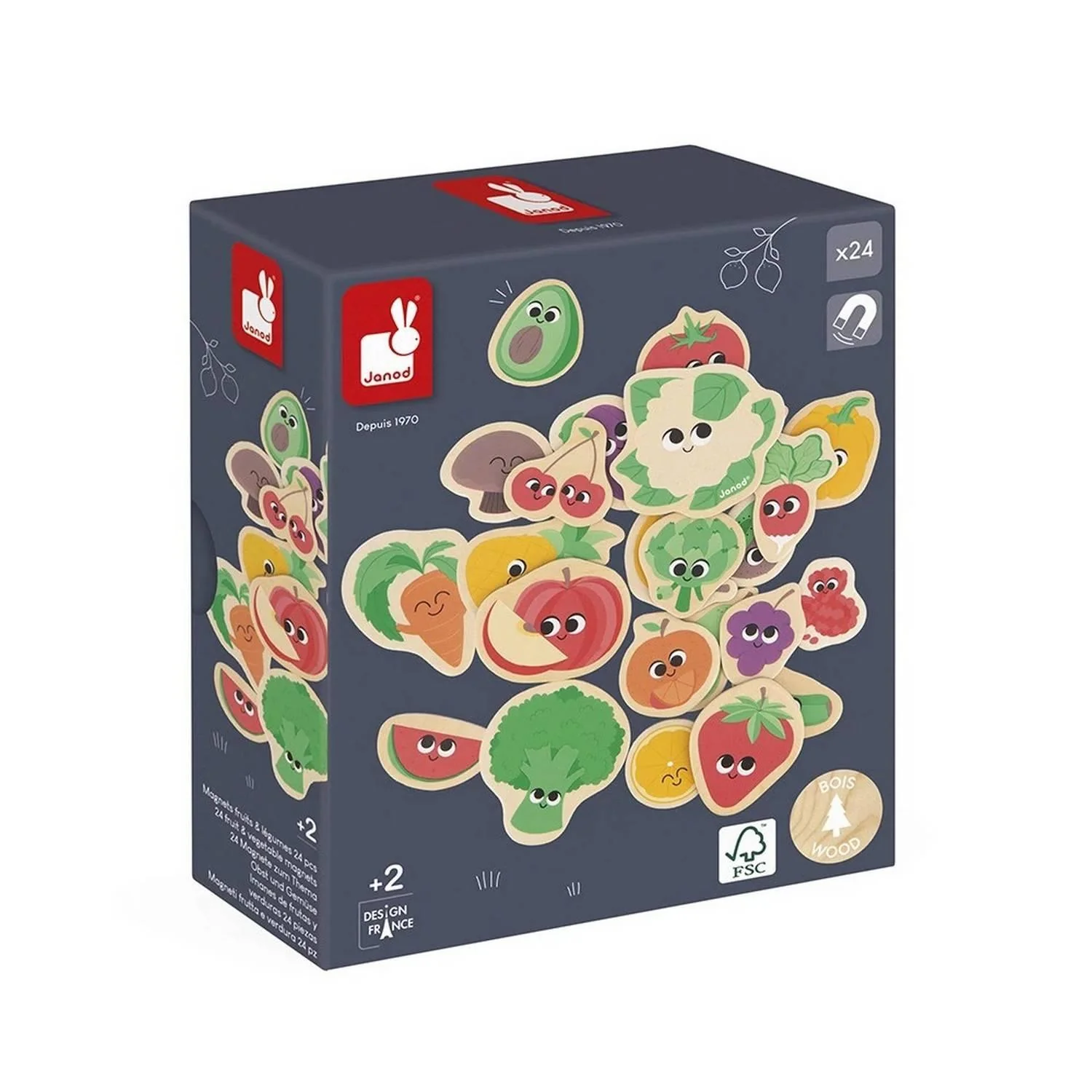 Wooden Magnets | Fruit & Veg - Image 3