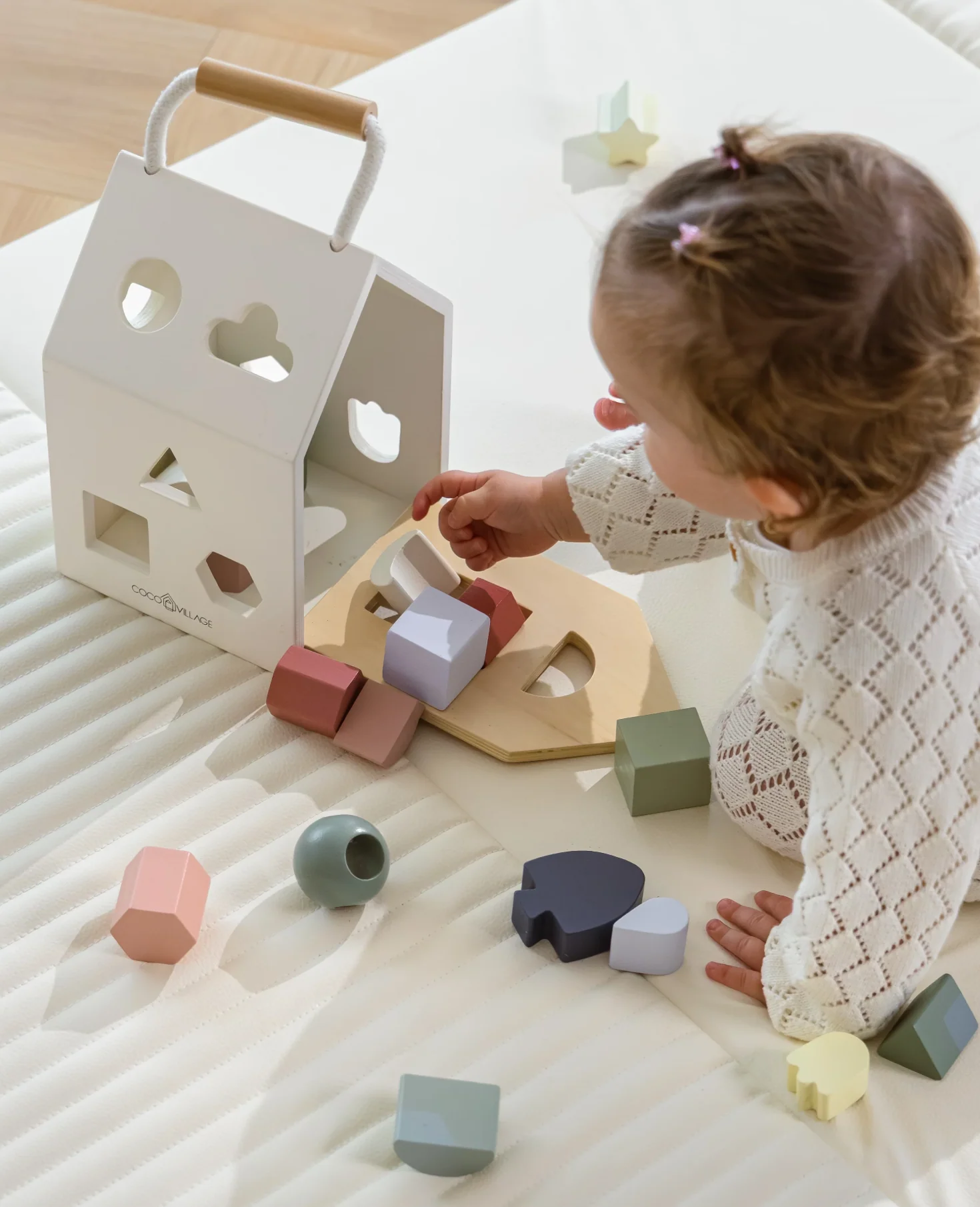 Wooden Shape Sorting House - Image 2