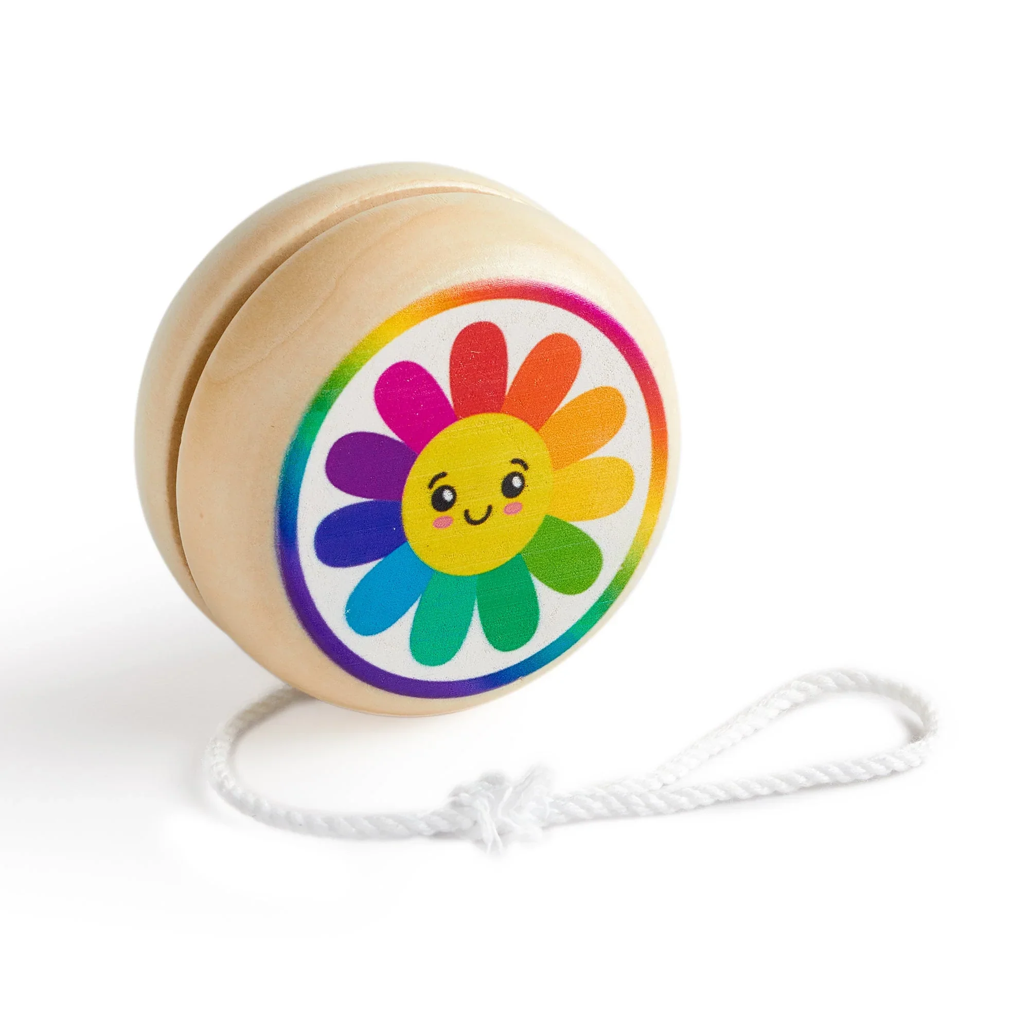 Wooden Yoyo | Rainbow Daisy