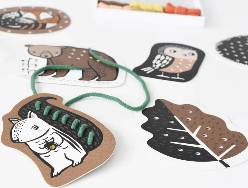 Lacing Cards | Woodland Animals - Image 3