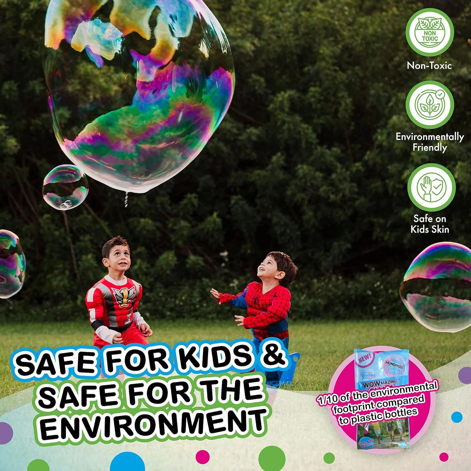 WOWmazing Giant Bubble Wand & Concentrate Kit - Image 4