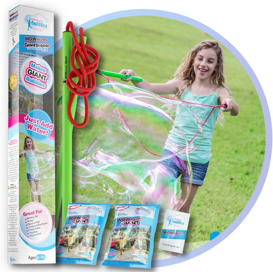 WOWmazing Giant Bubble Wand & Concentrate Kit - Image 6